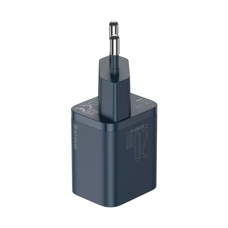 Baseus Super Si -pikalaturi USB-C–Lightning-kaapelilla 20W sininen