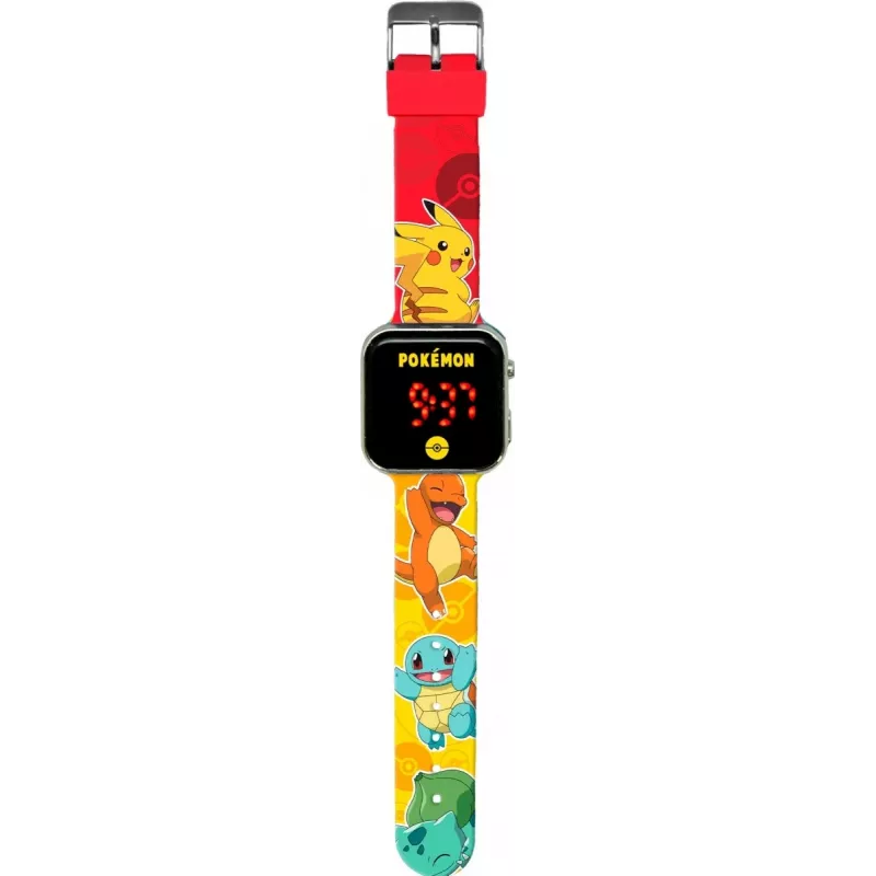 Kids Euroswan -rannekello LED Pokémon POK4435 — digitaalinen LED-lasten kello hahmokuviolla