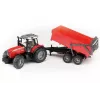 Traktorimalli BRUDER Massey Ferguson 7480 kippikärryllä