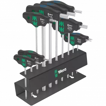 Wera Bicycle Set 6 T-kahvainen avainsarja, 10-osainen, säilytyslaatikossa (05004174001)