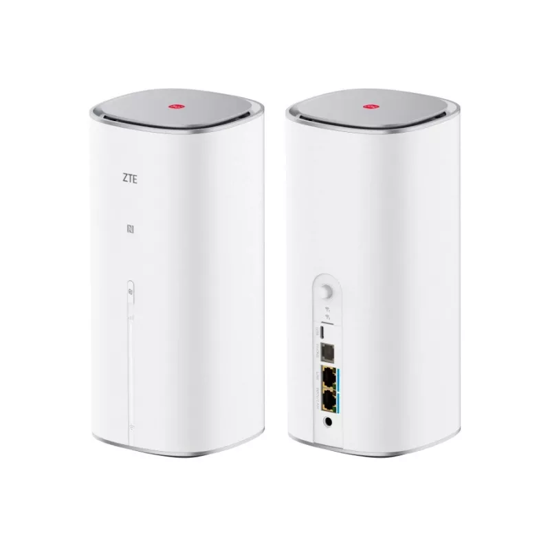 ZTE G5 Max Dual-Band WLAN-reititin 802.11ac – 5G, Dual-SIM, 1x 2,5GbE, USB‑C, 48V, valkoinen
