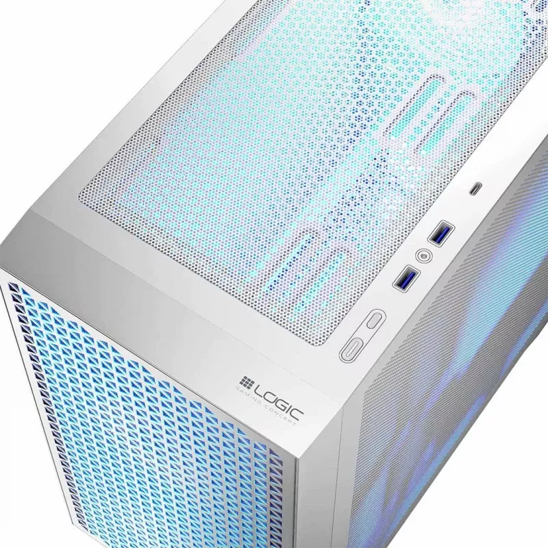Logic DART PRO ARGB MINI USB-C PC-kotelo valkoinen