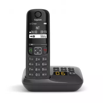 Gigaset AS690A analoginen/DECT-puhelin numerotunnistuksella musta