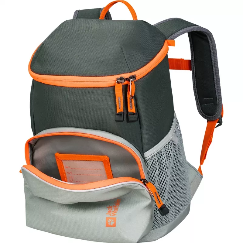 Jack Wolfskin Erlebnis Pack reppu - vihreä/oranssi, 11 l