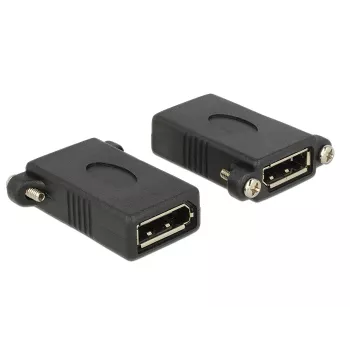 DisplayPort-sovitin DeLOCK DisplayPort 1.1 F-F musta