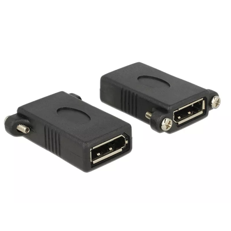 DisplayPort-sovitin DeLOCK DisplayPort 1.1 F-F musta