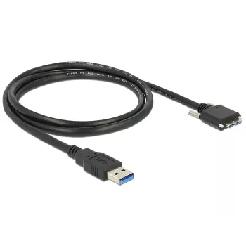 DeLOCK USB-kaapeli 1 m USB 3.0 USB 3.2 Gen 1 Micro-USB B musta