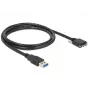 DeLOCK USB-kaapeli 1 m USB 3.0 USB 3.2 Gen 1 Micro-USB B musta
