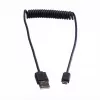 ROLINE USB 2.0 spiraalikaapeli - A - Micro B - ST/ST 1,0 m - suojattu - USB 2.0 Type Micro B - 1 mm - spiraalikaapeli (11.02.8317)