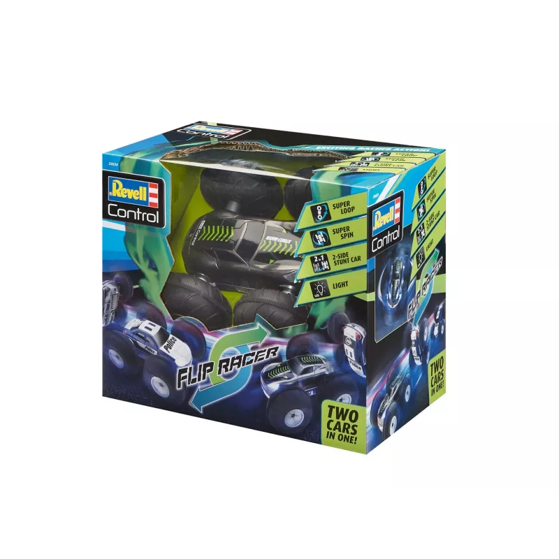 Revell Control 24634 Stunt Car FlipRace aloittelijan sähkö-RC-monsteriauto nelivedolla (24634)