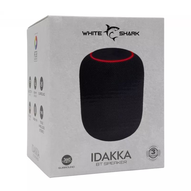 Kannettava kaiutin White Shark GBT-619 Idakka musta