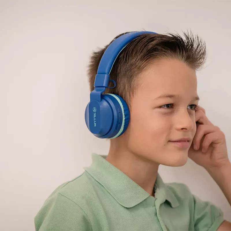 Tellur Buddy Bluetooth over-ear -kuulokkeet sininen