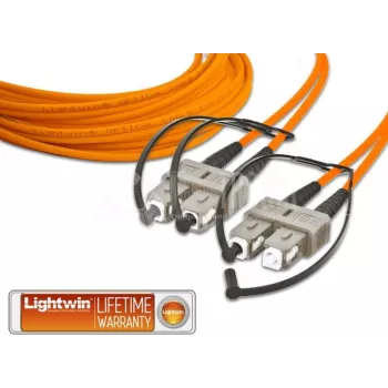 Lightwin - patch-kaapeli - SC monimuoto (M) - SC monimuoto (M) - 10 m - kuitu - 50/125 mikrometriä - OM2 (LDP-50 SC-SC 10.0)