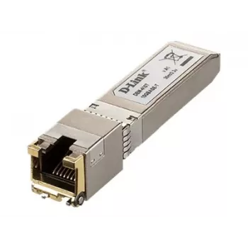 D-Link SFP+ 10GBASE-T kuparilähetin-vastaanotin, kupari, 10000 Mbit/s, SFP+, T, 30 m, 10 Gigabit Ethernet
