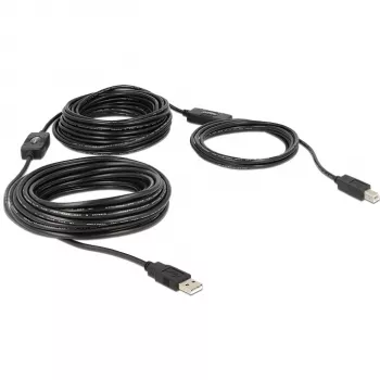 USB-kaapeli DeLOCK 20m USB2.0-A - USB2.0-B 83557