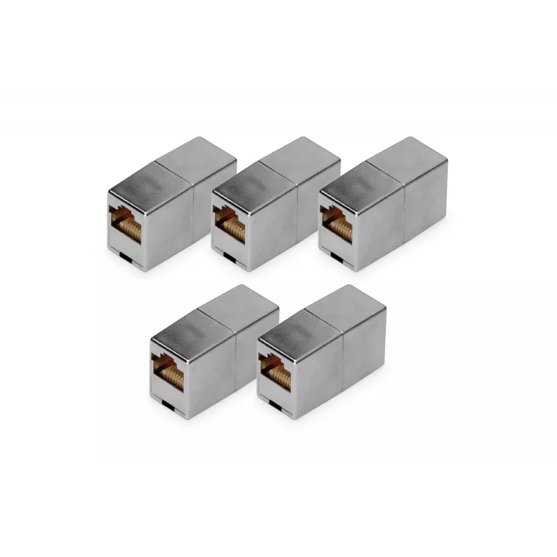 RJ45-modulaariliitin Digitus DN-93901-5 5 kpl kullattu hopea