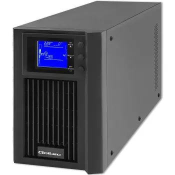 Keskeytymätön virransyöttö QOLTEC 53981 On line 2kVA, 2000 VA kapasiteetti