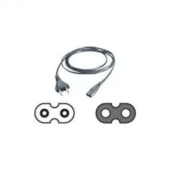 VALUE - virtakaapeli - europistoke (uros) - IEC 60320 C7 - vaihtovirta 250 V - 2.5 A - 1.8 m - musta (19.99.2096)