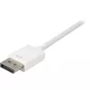 DisplayPort-DVI-adapterikaapeli Sharkoon 0,15 m valkoinen — DisplayPort 1.2 - DVI