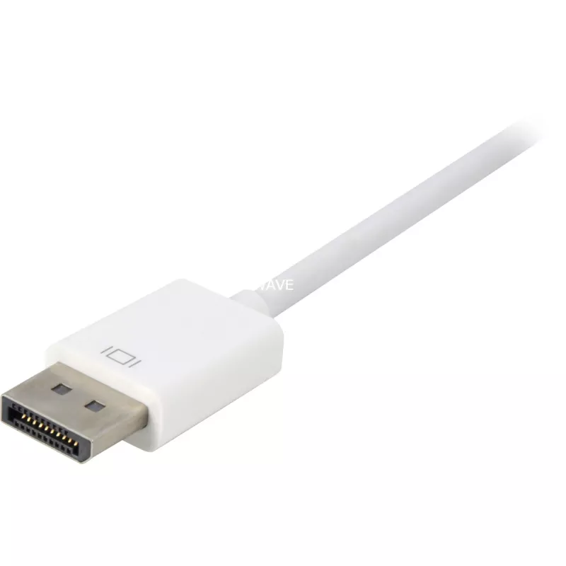 DisplayPort-DVI-adapterikaapeli Sharkoon 0,15 m valkoinen — DisplayPort 1.2 - DVI