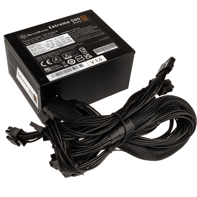 500 watin SST-EX500-B Extreme SFX-virtalähde 80 PLUS Bronze - PC-/palvelinvirtalähde - SFX (SST-EX500-B)