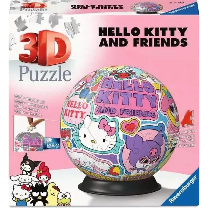 Palapeli Ravensburger Hello Kitty 72 palaa suositeltu ikä 6–99