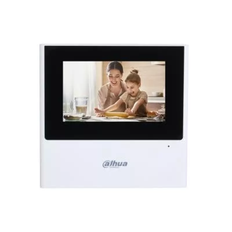 Dahua VTH2611L-WP IP- ja Wi-Fi-sisämonitori, 4,3 tuuman (10,9 cm) TFT-kosketusnäyttö, 480x272, PoE, valkoinen