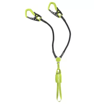 Valjaat ja varmistuslenkki Edelrid Cable COMFORT TRI — musta/vihreä, 532 g, käyttäjän vähimmäispaino 40 kg