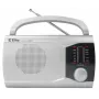 Kannettava Eltra EWA hopea radio — AM/FM-vastaanotin, paristokäyttöinen