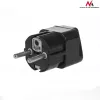 Maclean MCE155 yleispistokesovitin, UK-pistorasia EU-pistokkeelle, musta