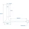 Antenni Teltonika PR1KRT25 2.5 dBi RP-SMA 2.4-2.5 GHz
