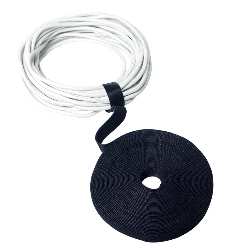 LogiLink KAB0055 tarranauha kaapeleille, rulla 10 m x 20 mm, musta