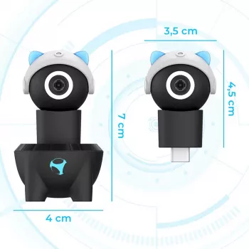 Subsonic Playcam 1080 2in1 HD-minikamera Nintendo Switch 2:lle vaaleansininen