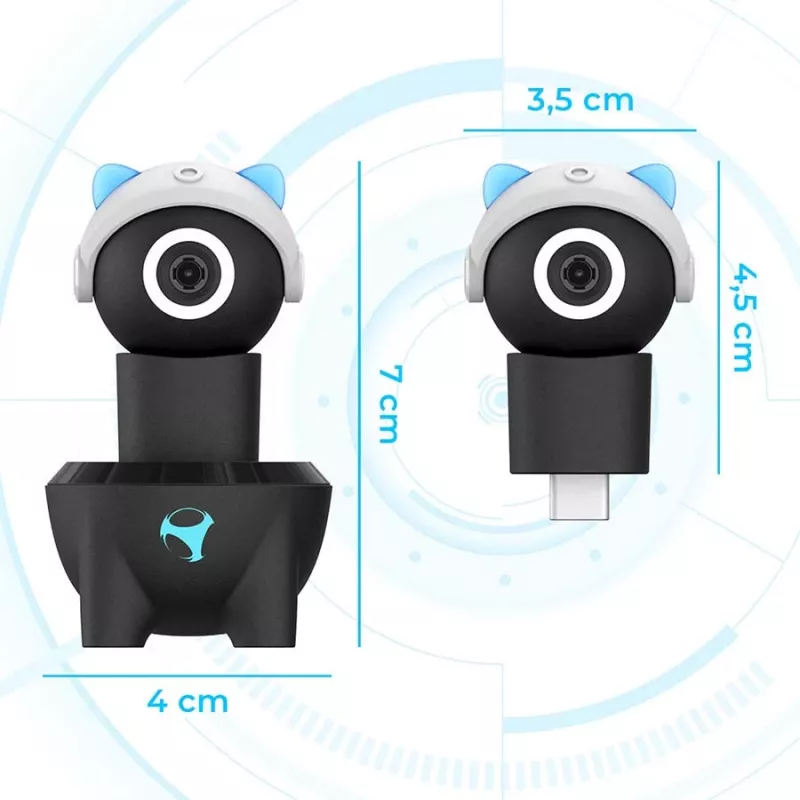 Subsonic Playcam 1080 2in1 HD-minikamera Nintendo Switch 2:lle vaaleansininen