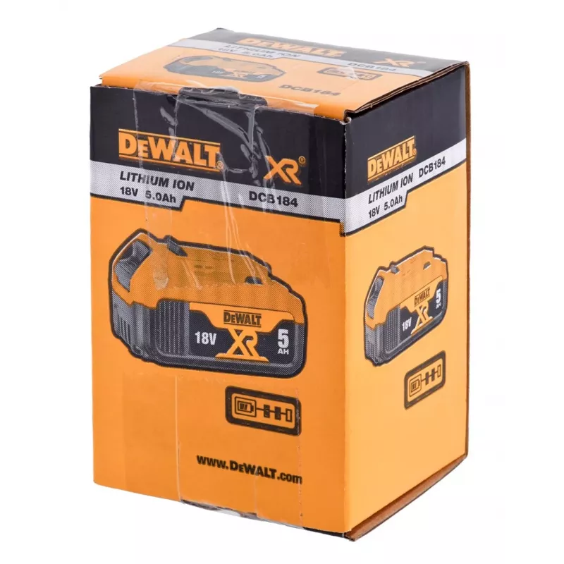 Dewalt 18V XR 5Ah Li-Ion Slide Pack -työkalun akku