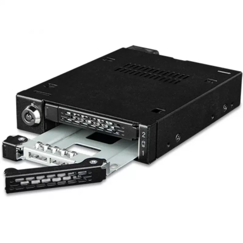 Asemapaikan sovitinrunko icy dock MB092VK-B 2 x 6,3 cm U.2 / U.3 NVMe SSD-asemille 3,5 tuuman asemapaikkaan (musta)