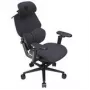 Pelituoli thunder x3 FLEX Pro Fabric harmaa — ergonominen kääntötuoli, säädettävät käsinojat ja kallistus