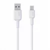 AUKEY CB-NAC1 valkoinen nailonkaapeli USB-C - USB-A