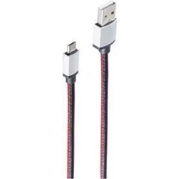 USB-kaapeli ShiverPeaks BS14-50096 0,9 m USB A Micro-USB B punainen