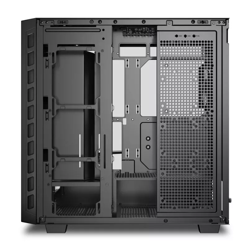 Sharkoon REBEL C80G RGB Midi Tower musta