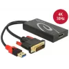 Kaapeli DVI 24+1 + USB-A/Displayport 20p DeLOCK 62596
