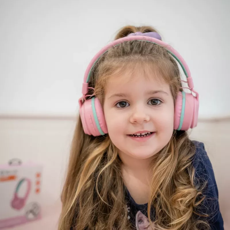 Kuulokkeet Tellur Buddy Bluetooth over-ear pinkki