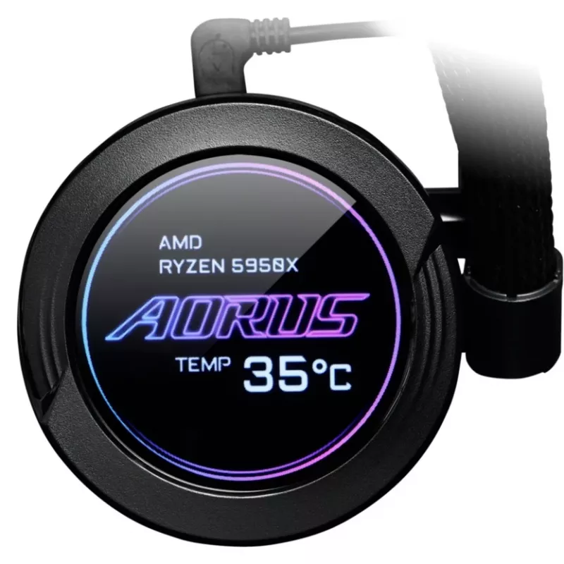 GIGABYTE AORUS WATERFORCE X 280 prosessorin all-in-one-nestekierrojäähdytin, musta, 1 kpl