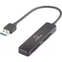 RF-PCR-220 USB-kortinlukija älypuhelin/tabletti kortinlukija musta (RF-5151022)