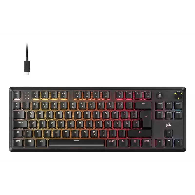 CORSAIR K70 Core TKL USB RGB LED mekaaninen pelinäppäimistö, musta