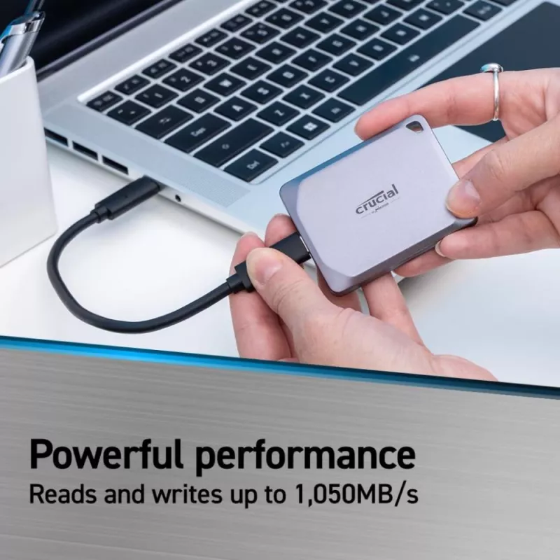 Crucial X9 Pro 4TB ulkoinen USB 3.2 Gen2 Type-C kannettava SSD