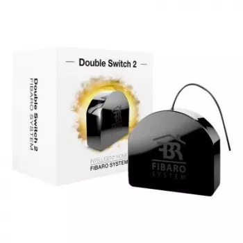 Fibaro FIBEFGS-223 sähkörele musta — 230 V AC, 10 A, IP20, 42×38×20 mm