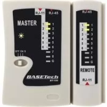 Basetech kaapelitesteri BT-100 BT-100 sopii RJ-45, RJ-11