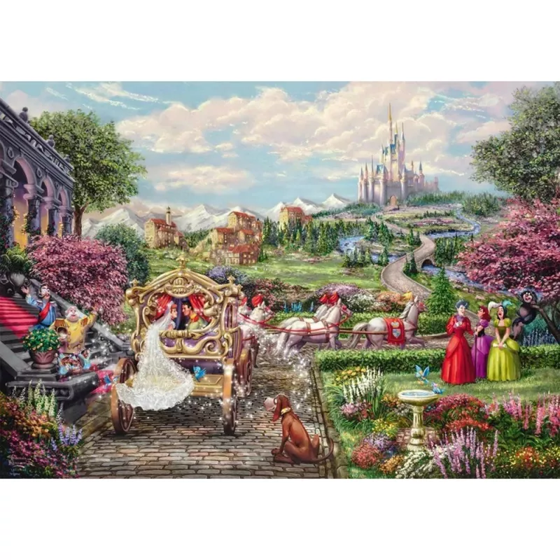 Thomas Kinkade Studios: Disney Dreams Collection - Cinderella Happily Ever After, palapeli 1000 palaa