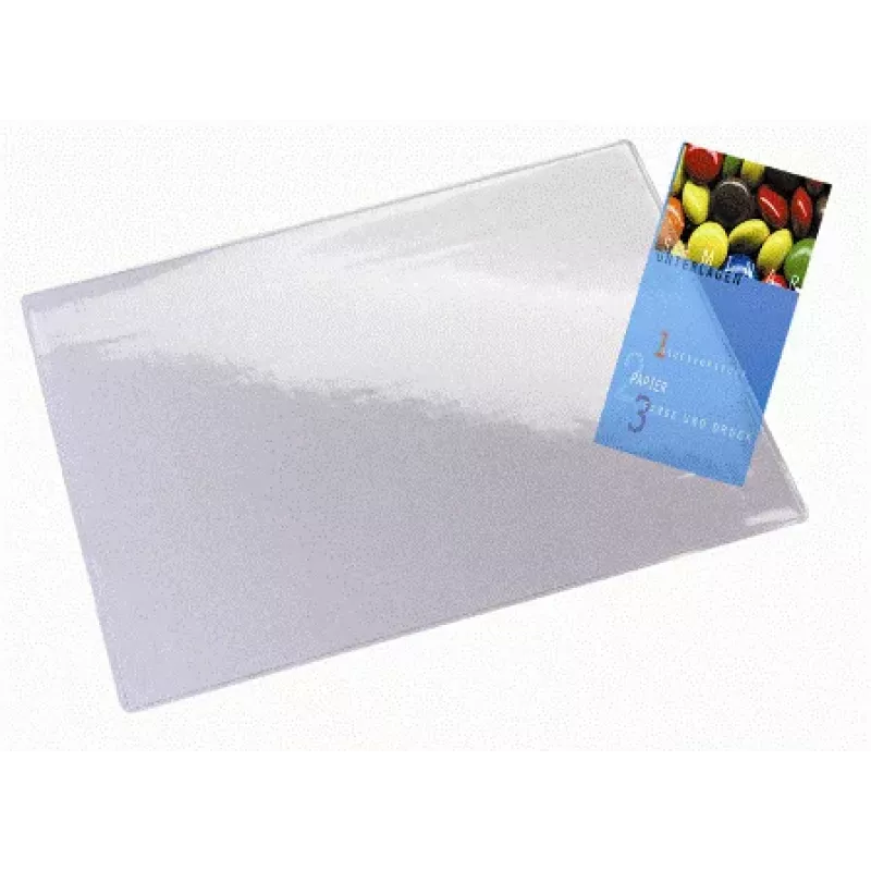 Leitz Plus -pöytäalusta, läpinäkyvä, polyvinyylikloridi (PVC), 650 mm, 500 mm, 1 kpl
